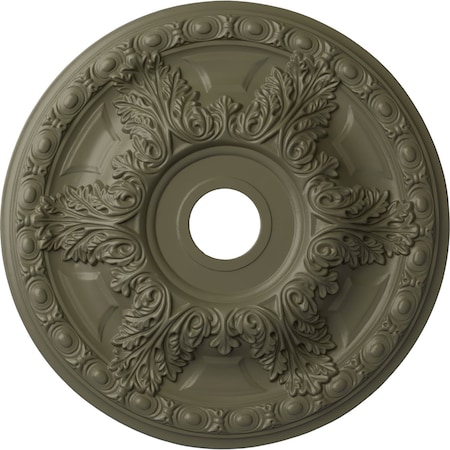 Ekena Millwork Granada Ceiling Medallion (Canopies up to 7 1/8"), 23 3/8"OD x 3 5/8"ID x 2 1/2"P, Spartan Stone CM23GASSF